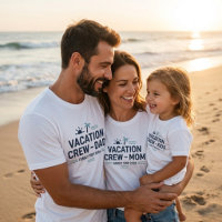 Camiseta de Papá de la tripulación de vacaciones F