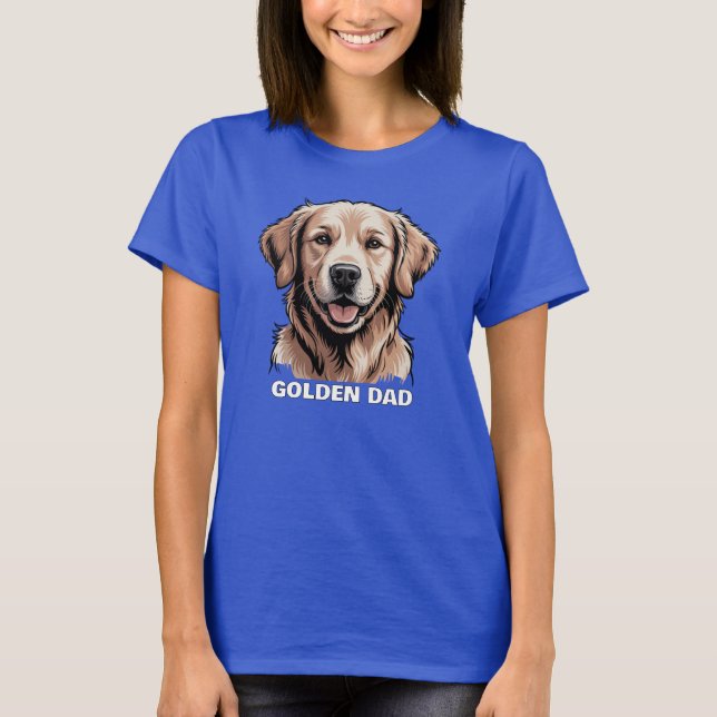 Camiseta de papá de perro de Golden Retriever - Pe (Anverso)