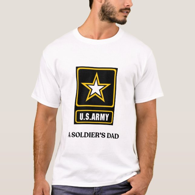 Camiseta de Papá de Soldado del Ejército de EE. UU (Anverso)