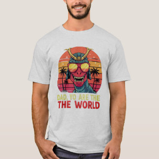 Camiseta de Papá Dinosaurio - "Papá Tú Eres el Mun
