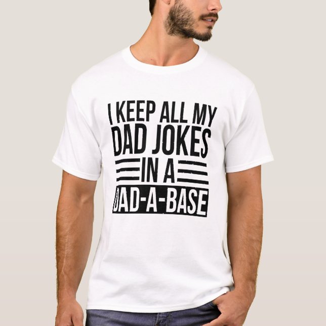Camiseta de papá divertida, Chistes de papá (Anverso)