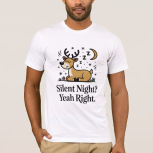 Camiseta de Papá Divertida Noche Silenciosa Sí Cla