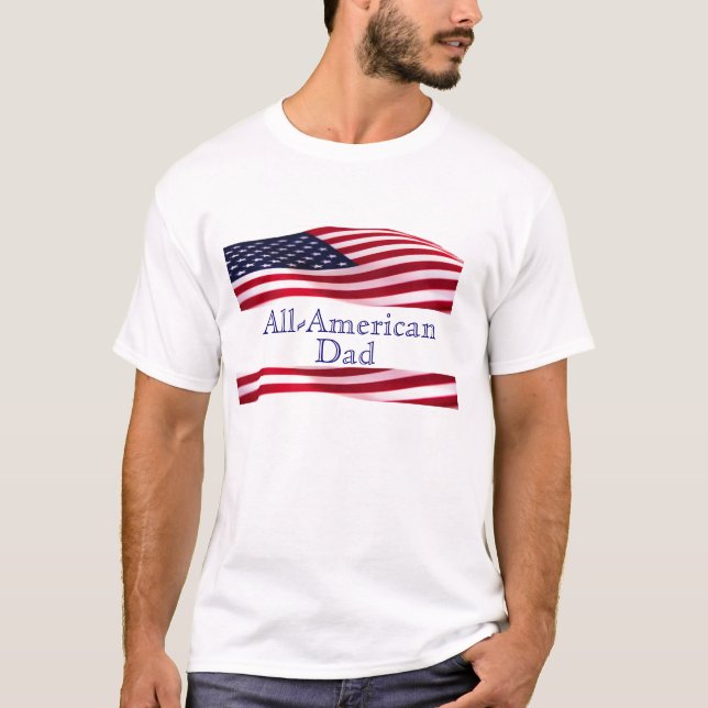 Camiseta de papá-estadounidense (Anverso)