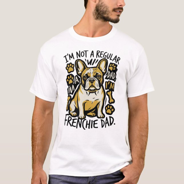 Camiseta de Papá Frenchie Divertida para Amantes d (Anverso)