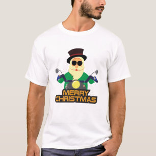 Camiseta de Papá Noel Motero