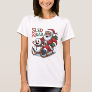 Camiseta de Papá Noel Vintage Navidad 2025 T Shirt