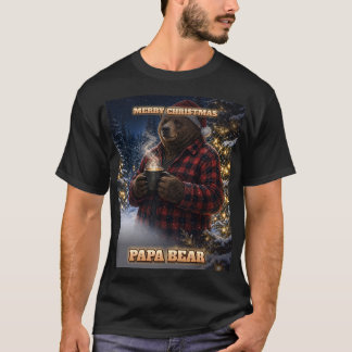 Camiseta de Papá Oso Navidad Conjunto Familiar Oso