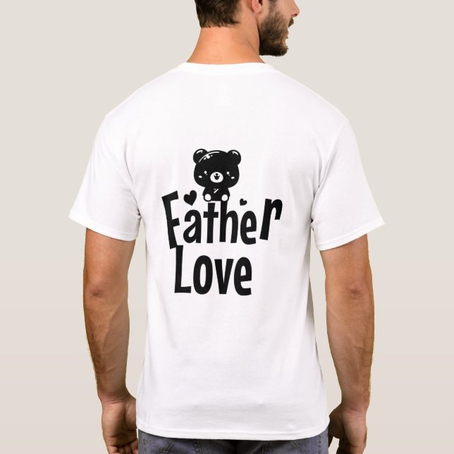 Camiseta de Papá Oso – Protector y Guía | Panda Ad (Reverso)