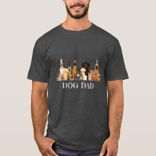 Camiseta de Papá Perro Amigo Perro Mascota Animal