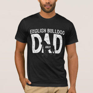 Camiseta de Papá Perro de Bulldog Inglés Papá Cach