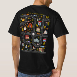Camiseta de papá personalizada con pista de autos