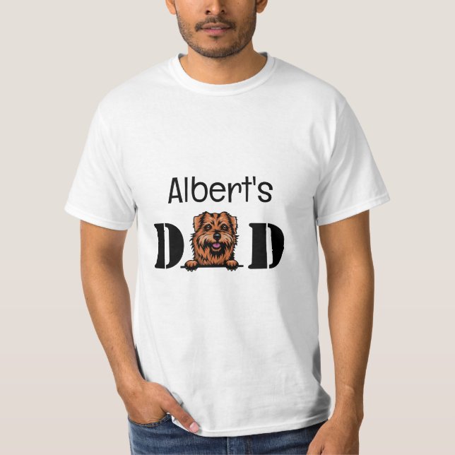 Camiseta de papá personalizada de Norfolk Terrier  (Anverso)