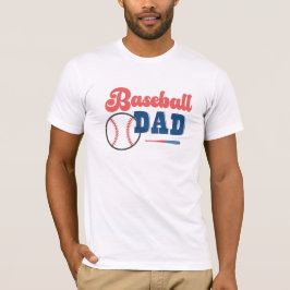 Camiseta de papá personalizada de papá de beisbol 