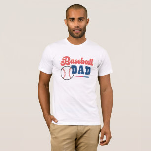 Camiseta de papá personalizada de papá de beisbol