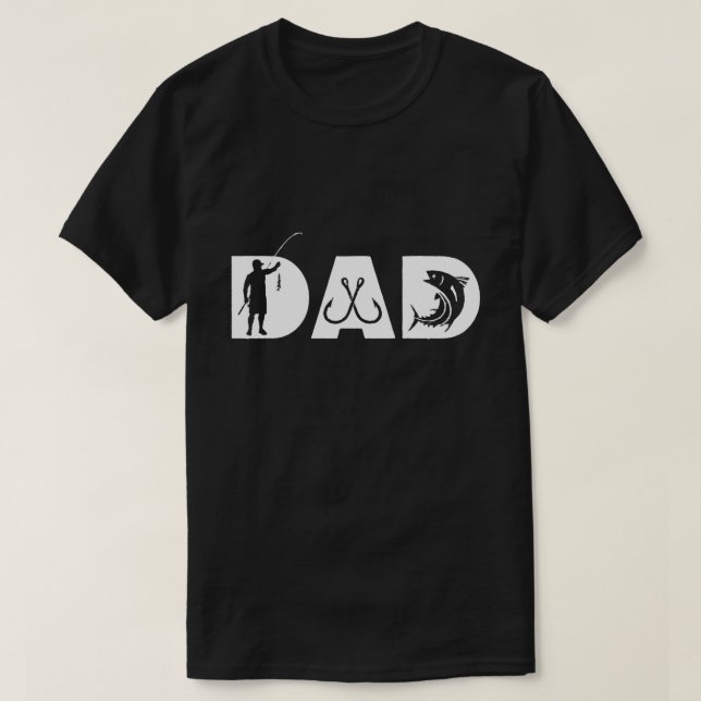 Camiseta de papá pescador: regalo perfecto para el (Diseño del anverso)