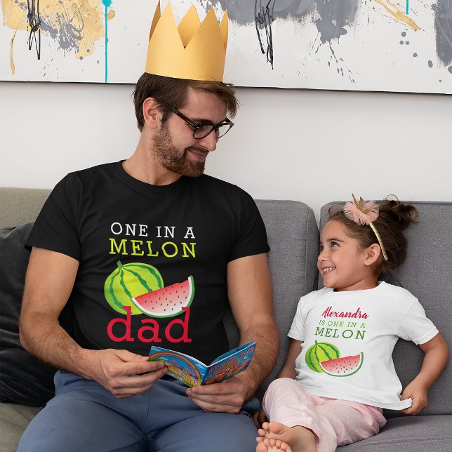 Camiseta de Papá Una en un Melón (Subido por el creador)