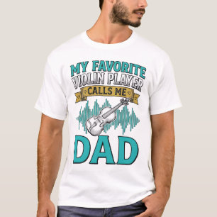 Camiseta de Papá Violinista Me Llama D