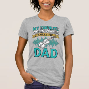 Camiseta de Papá Violinista Me Llama D