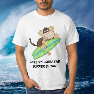 Camiseta de papá y el mejor surfista del mundo