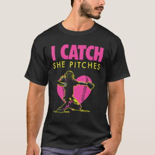 Camiseta de Papá y Mamá de Softbol - Yo Atrapo, El