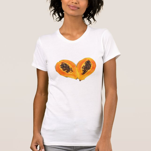 Camiseta de papaya al estilo frutal (Anverso)