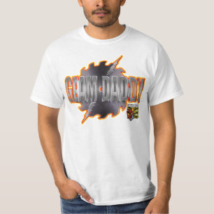 Camiseta de papi de la hoja de alambre EGM (blanco