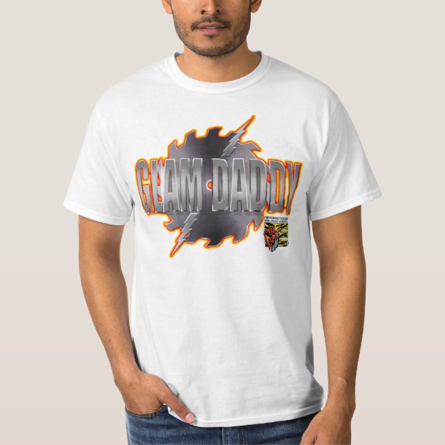 Camiseta de papi de la hoja de alambre EGM (blanco (Anverso)