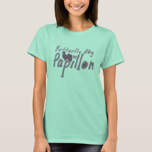 Camiseta de Papillon del rosa en colores pastel