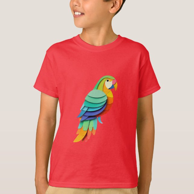 Camiseta de Paradise Parrot para niños (Anverso)