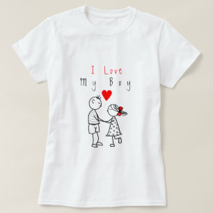 Camiseta de pareja con texto - Personalizable