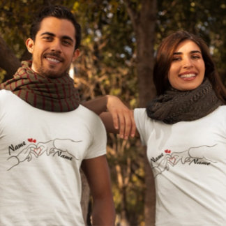 Camiseta de pareja de personalizados - Personaliza