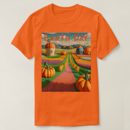 Camiseta de paro de calabaza de AI Art Earth Day