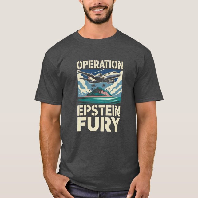 Camiseta de parodia de la Operación Epstein Furia (Anverso)