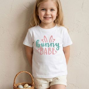Camiseta de Pascua Bunny Babe para niños