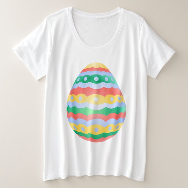 Camiseta de Pascua Camisas de Huevo de Pascua Feme (Anverso del diseño)