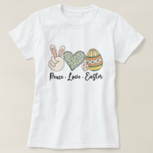 Camiseta de Pascua con amor por la paz - Primavera
