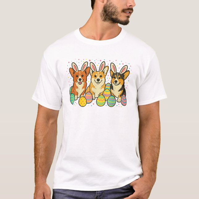 Camiseta de Pascua Corgi_1 (Anverso)