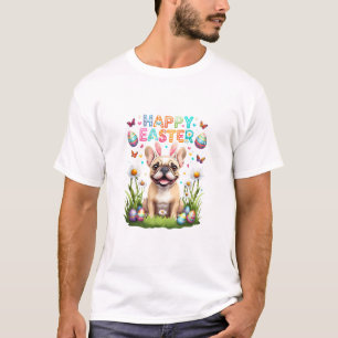 Camiseta de Pascua de Bulldog Francés, divertido F