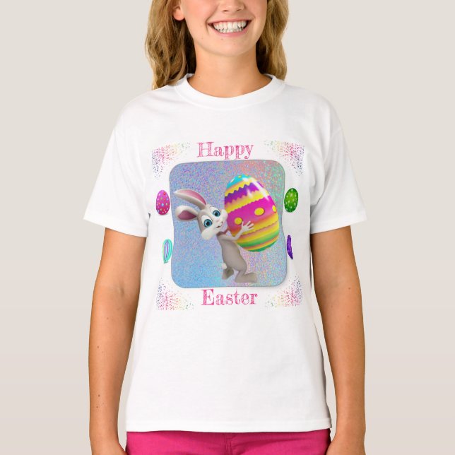 Camiseta de Pascua de chica (Anverso)