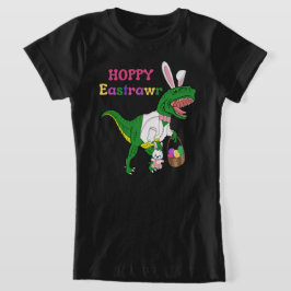 Camiseta De Pascua De Dinosaurio Y Atractiva