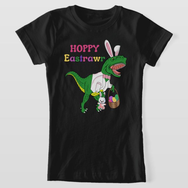 Camiseta De Pascua De Dinosaurio Y Atractiva (Distribución)
