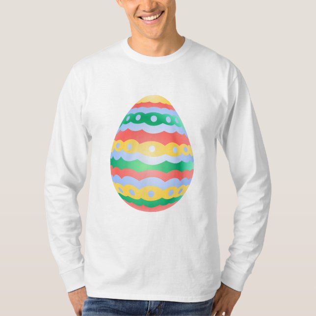 Camiseta de Pascua Festiva Camisas de Huevo de Pas (Anverso)