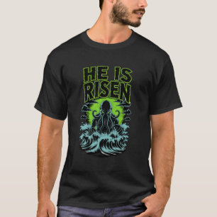 Camiseta de Pascua He Is Risen Cthulhu
