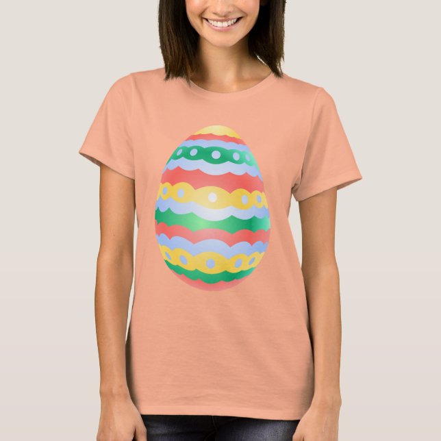 Camiseta de Pascua Orgánica Camiseta de Huevo de P (Anverso)