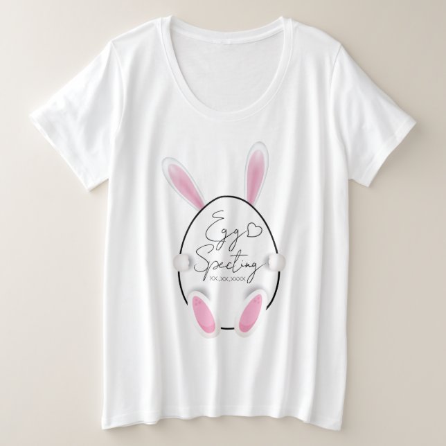 Camiseta de Pascua para la Invitación del bebé con (Anverso del diseño)