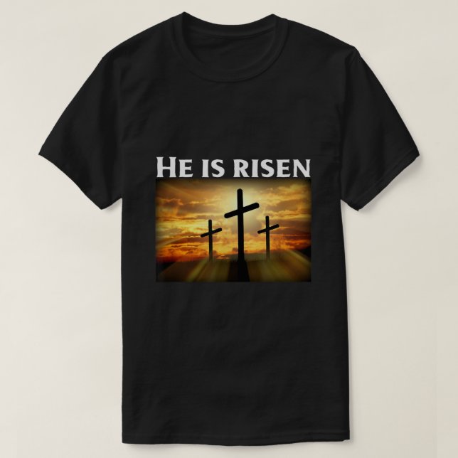Camiseta De Pascua Se Levanta Para Camisetas Crist (Diseño del anverso)