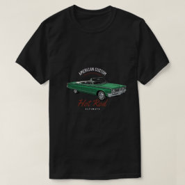 Camiseta de pasión automotriz y músculos de vieja