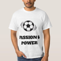 Camiseta de pasión por fútbol dinámico - balón min