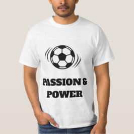 Camiseta de pasión por fútbol dinámico - balón min