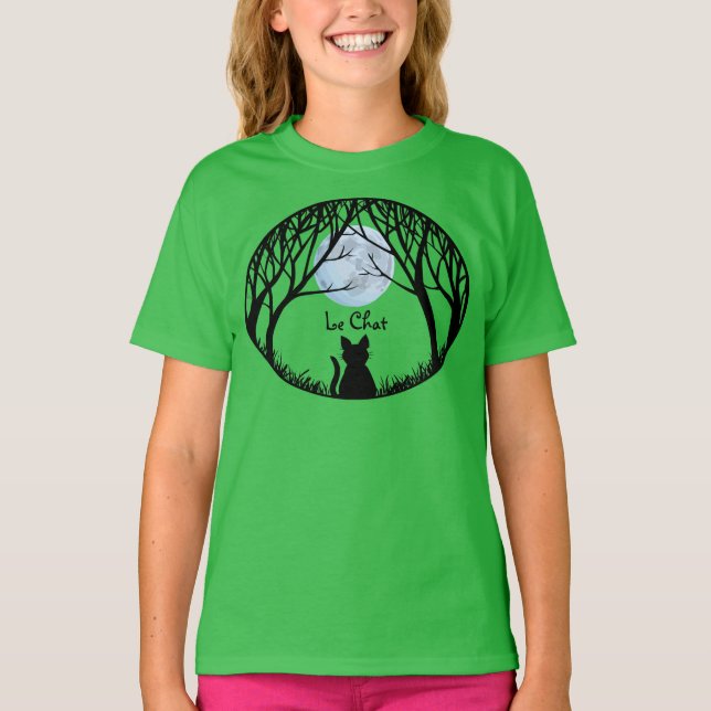 Camiseta de paso de gato de chica (Anverso)